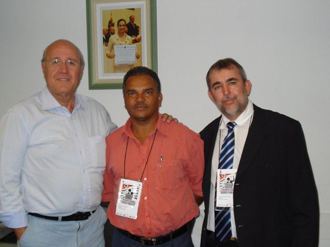 Fernando Zuppo e os vereadores Toninho e Cantori